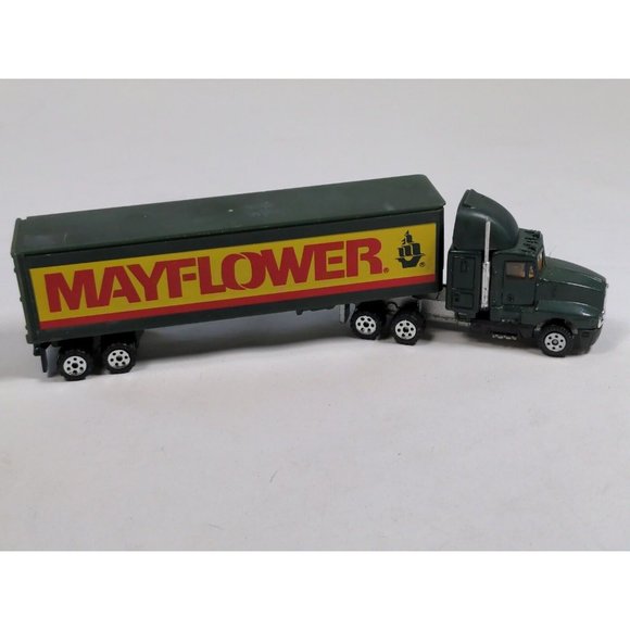 Road Champs Inc. 1987 Die Cast Semi Trailer Truck Mayflower Kenworth T600A